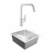 Комплект Мойка AZARIO Sabrina 00091296 + Смеситель Grohe Eurosmart 30567000
