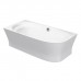 Duravit Cape Cod Ванна угол слева, с бесшовной панелью и ножками 190x90см с наклоном для спиныl, цвет: белый. 700362000000000, 792208000001000