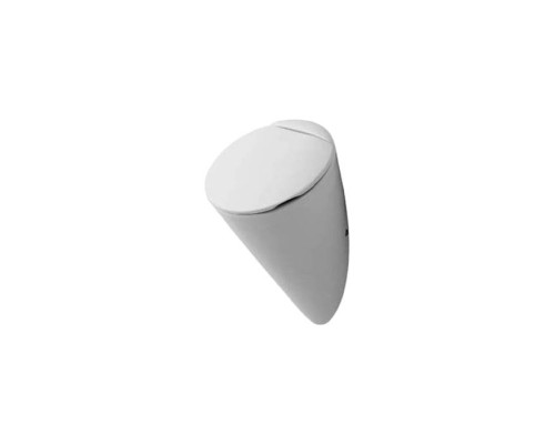 Duravit Starck 1 Писсуар 32х28.5см, скрытый подвод воды, без мухи включая крепление, с крышкой, цвет: белый. 0835320000,  0065910000
