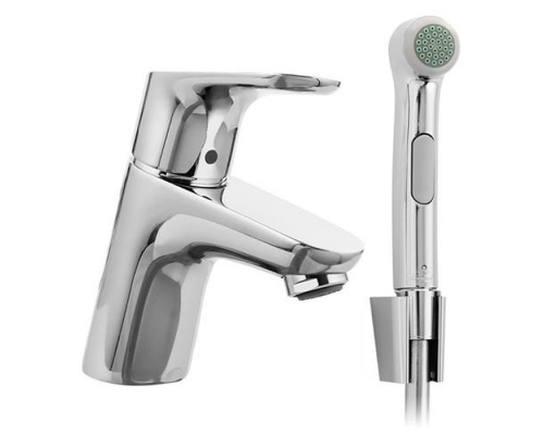 Hansgrohe Focus, Смеситель для раковины с гигиеническим душем, с донным клапаном, Цвет: хром. 31927000 Hansgrohe Focus, Смеситель для раковины с гигиеническим душем, с донным клапаном, Цвет: хром. 31927000