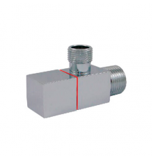 Кран Schlosser Square DN15 1/2 GZ x 1/2 GZ, Хромированный 606000052