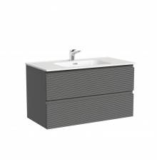 Тумба под раковину Sancos подвесная Folk 2я цв. Grey Soft FL90GS