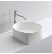 NOORTH milldue edition Раковина 44.6x16 см, без отв., накладная, цвет: белый. 5082*0 Bianco Opaco