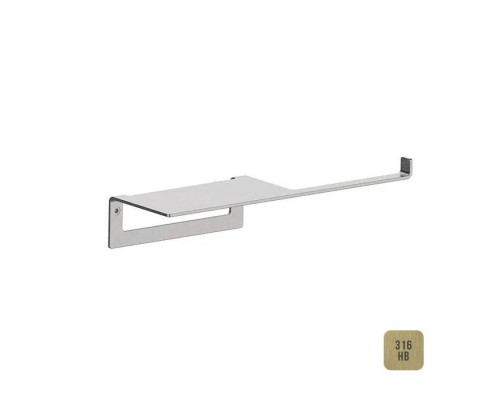 Almar Держатель т/б с полочкой, подвесной, цвет: High Brass PVD. E317000.HB316