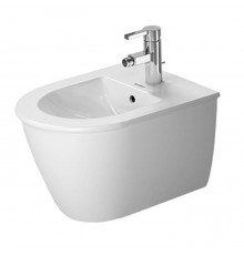 Duravit Darling New Биде подвесное компакт с перел., с плоскостью под смес., вкл. крепление Durafix, 36.5x48.5см, Цвет: Белый. 2256150000