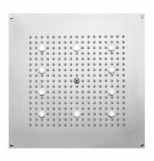 BOSSINI DREAM-CUBE Верхний душ 470 x 470 мм, с 10 LED (белый), блок питания/управления, Cromoterapia, цвет: хром. H37453.030