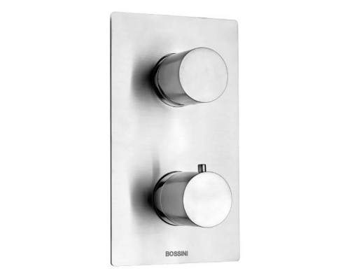Bossini Inox Термостат для душа, встраиваемый, с девиаторм 1/2/3/4/5, цвет: глянцевая сталь. Z001250000, INZ003.030 Bossini Inox Термостат для душа, встраиваемый, с девиаторм 1/2/3/4/5, цвет: глянцевая сталь. Z001250000, INZ003.030
