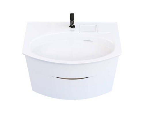 Kerama Marazzi Riva Тумба подвесная 80см, с раковиной, цвет: белый матовый. RV.wb.80,  RV.80\WHT.M