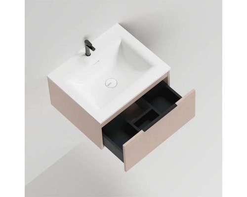 Salini Touch Тумба подвесная 60х50х32см., с раковиной, 1 ящик, гор. фрез., цвет: Taupe. T600H1TON206