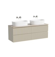 Тумба с раковиной Sancos Snob R 140, beige soft, столешница бежевая TT140A2, раковина CN6075