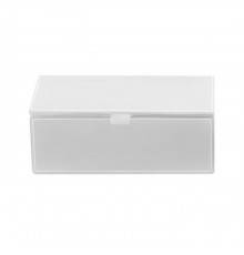 Decor Walther Brownie BMD2 Универсальная коробка 24.5x13x9.5см, с крышкой, настольная, цвет: белая кожа. 0930250