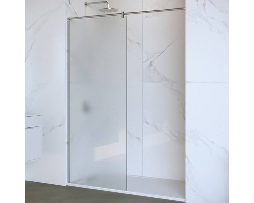 Душевая перегородка RGW Walk In WA-034 100 см, со штангой 200 см, стекло матовое-сатинат 8 мм