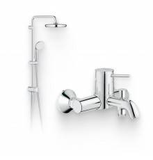 Душевой комплект Смеситель Grohe BauClassic 32865000 + Стойка New Tempesta System 26381001