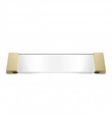 Decor Walther Classic Tab 34 Лоток универсальный 34x12см, прозрачное стекло, настольный, цвет: золото матовое. 0848744