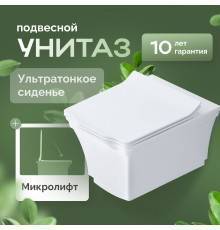 Унитаз подвесной STWORKI Хадстен SETK3304-0616-001-1-6000 с микролифтом