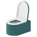 Duravit Millio Унитаз подвесной, 37х57см.,  декор Grooves, крепление в компл., цвет: аквамарин матовый. 250509FA