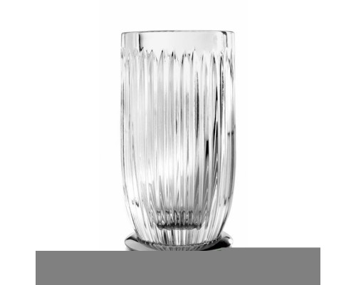 3SC Elegance Стакан настольный, цвет: прозрачный хрусталь/никель черный матовый. EL03ACRCFM