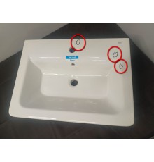 SaleRoca327472000 The Gap Раковина накладная 600x440х165(40) мм, с отв. под смес., с отв. перелива Sale327472000_1072