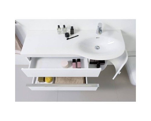 Laufen Palace Тумба c раковиной 114х45х37.5см., 2 выдвижных ящика,1 дверца, петли слева, подвесной, цвет: белый глянцевый. 8.1670.5.000.104.1, 4.0160.2.075.464.1 Laufen Palace Тумба c раковиной 114х45х37.5см., 2 выдвижных ящика,1 дверца, петли слева, подвесной, цвет: белый глянцевый. 8.1670.5.000.104.1, 4.0160.2.075.464.1