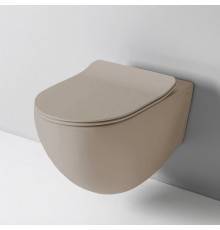 Artceram File 2.0 Унитаз подвесной 36х52см, безободковый, турбо смыв the.reel, saniglaze, цвет: matera. FLV006 41 00