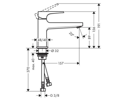 Hansgrohe Metropol Смеситель для раковины, однорычажный, на 1 отв., излив: 15,7см., цвет: хром. 32502000 Hansgrohe Metropol Смеситель для раковины, однорычажный, на 1 отв., излив: 15,7см., цвет: хром. 32502000