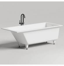 Salini Cascata KIT Ванна встраиваемая, с прямоугольной чашей, 170х75х60см, регулируемые ножки, донный клапан UpDown, сифон S-Stone, цвет: белый матовый. 104323M