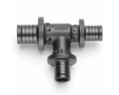 Тройник с уменьшенным боковым и торцевым проходами REHAU RAUTITAN 32-25-20 PX. 11600891001