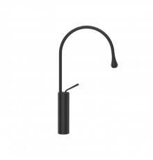 Gessi Goccia Смеситель для раковины на 1 отверстие, высокий, излив 244мм R=125, цвет: black XL. 33609#299
