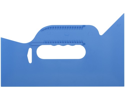 Шпатель прижимной, для разглаживания обоев, пластиковый, синий 255 мм