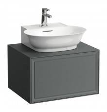 Laufen New Classic Тумба с раковиной, 57.5х45.5х34.5см, 1 ящик, подвесная, цвет: серый. 4.0600.3.085.627.1,  8.1685.2.000.104.1