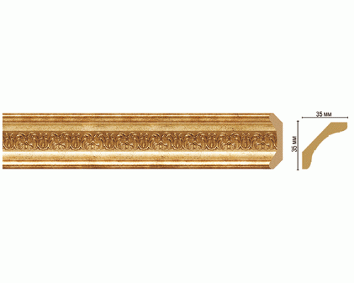 Плинтус потолочный DECOMASTER 167S-126 (35*35*2400мм) Плинтус потолочный DECOMASTER 167S-126 (35*35*2400мм)