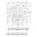Carlo Frattini Wellness Верхний душ Harmonia 95x95см, встраиваемый, 3 режима: дождь, 8 форсунок, 2 каскада; Bluetooth,хромотерапия LED, цвет: хром. F2900CR
