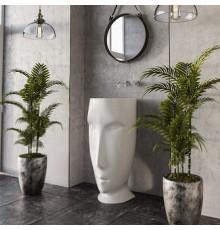 Kerasan Artwork Moloco Раковина 45х51х94.5 см, без отв., напольная, слив в пол, цвет: белый. 474001,  756830