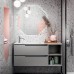 Oasis Profilo Композиция №20 Комплект мебели 120х38х h200см., подвесная, цвет: Cemento matt/белый/хром.