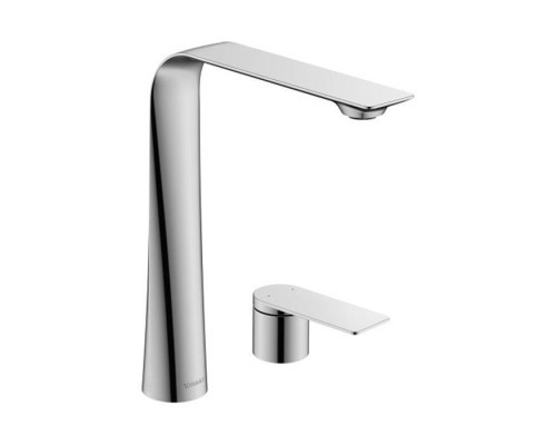 Duravit D.1 Смеситель  для раковины на 2 отв. высокий h=253мм, цвет: хром. D11130002010