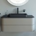 Duravit Happy D.2 Plus Тумба подвесная 100x55x40.8см с раковиной, 2 ящика, цвет: stone grey satin matt/Anthracite matt. 2359601300, HP497109292, HP031E08080