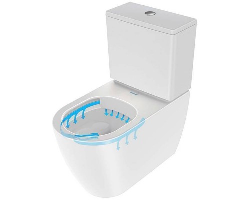 Duravit Soleil by Starck Унитаз-моноблок 37х66см., безободковый, слив универсальный, Weiszlig; Hochglanz, HyG, цвет: белый. 2011090000