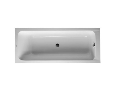 Duravit D-Code  Ванна акриловая прямоугольная 170х70x40см, встраиваемая, с 1 наклоном для спины, выпуск центральный , цвет: белый. 700097000000000,  790227000001000,  790127000000000