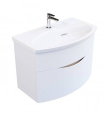 Kerama Marazzi Riva Тумба подвесная 80см, с раковиной, цвет: белый матовый. RV.wb.80,  RV.80\WHT.M