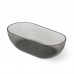 Dea Design Shadow Ванна 165х82х52см., отдельностоящая, Glasstek, прозрачная смола, цвет: Smoky Black R4. DD8619 1650 R4