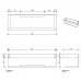 Decor Walther Brick Полка для душа 30х9.5х8см., подвесная, цвет: черный матовый. 0651560
