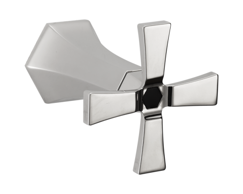 CISAL Cherie Переключатель на 2 выхода, цвет: хром/черный. ZA00200004,  CX0020006T