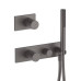 Fantini Milano Встраиваемый смеситель для душа, термостатический, цвет: Matt Gun Metal PVD. 31 P5 4712B