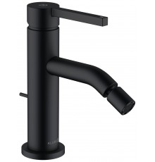 Kludi 20 216 3915 Nona Fonte Pura Смеситель для биде, со сливным гарнитуром, чёрный мат 202163915