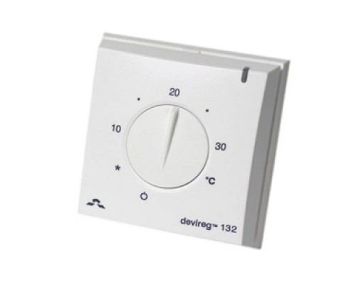 Терморегулятор DEVIreg™ D-132 накладной, с датчиком пола и воздуха, 16А 140F1011