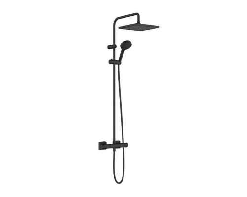 Hansgrohe Vernis Shape Душевая система, с термостатом, цвет: черный матовый. 26427670 Hansgrohe Vernis Shape Душевая система, с термостатом, цвет: черный матовый. 26427670