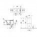 Duravit Viu Унитаз напольный 35x65см, rimless,слив универсальный, с креплением, цвет: белый. 2191090000,  0942000005