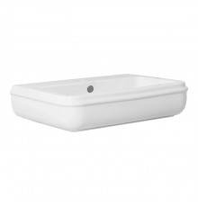 Azzurra Charme Раковина подвесная/накладная 68x46xH18 см, 3 отв., цвет: Bianco lucido. CHLP06846T0TBI