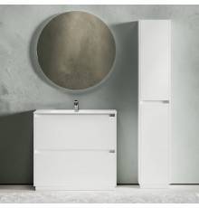 Мебель для ванной комнаты Sancos Libra Floor 90 белый глянец, белая раковина CN7002