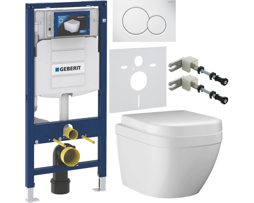 Комплект Унитаз подвесной Grohe Euro Ceramic 39206000 компактный + Крышка 39330001 с микролифтом + Инсталляция Geberit Duofix UP 320 111.300.00.5 + Кнопка Sigma 01 115.770.11.5 белая + Крепления 111.815.00.1 к стене + Шумоизоляция 156.050.00.1 Комплект Унитаз подвесной Grohe Euro Ceramic 39206000 компактный + Крышка 39330001 с микролифтом + Инсталляция Geberit Duofix UP 320 111.300.00.5 + Кнопка Sigma 01 115.770.11.5 белая + Крепления 111.815.00.1 к стене + Шумоизоляция 156.050.00.1